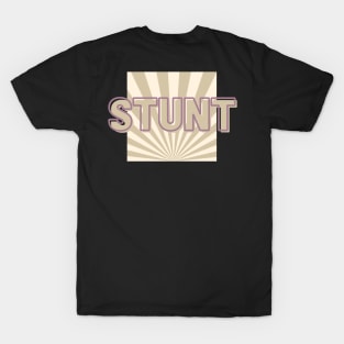 Front and Back Print: Stunt, my job is... T-Shirt